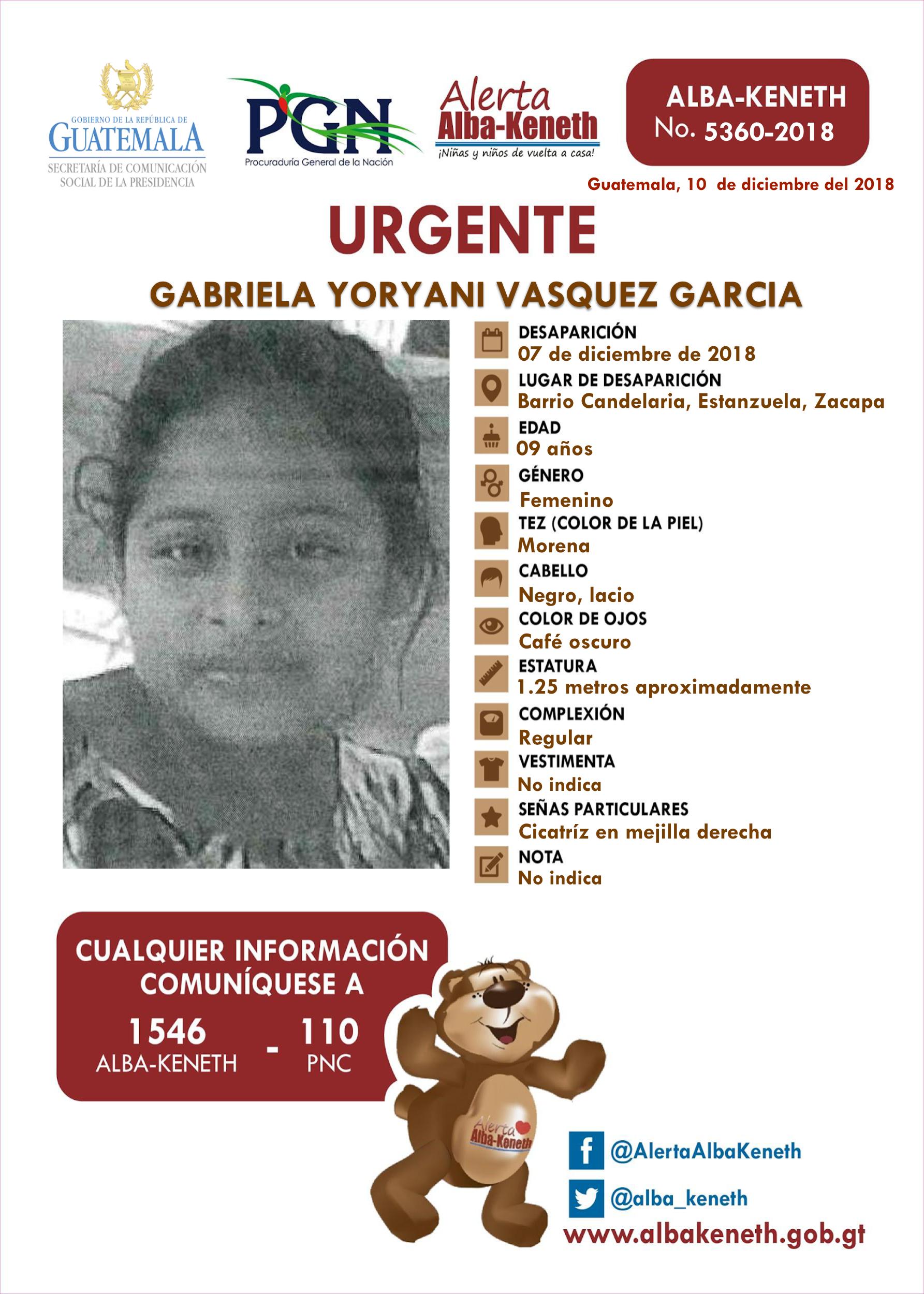 Gabriela Yoryani Vasquez Garcia