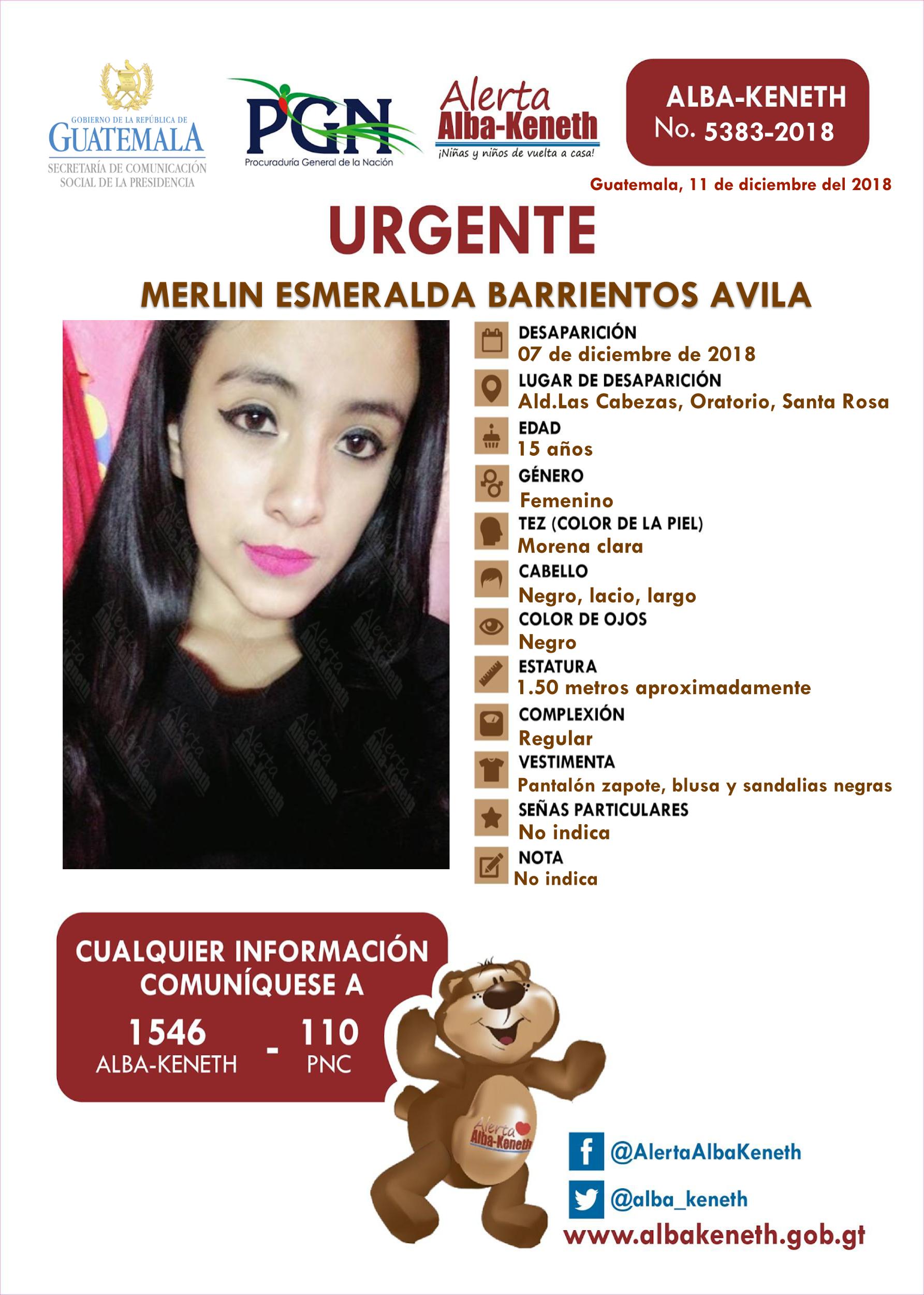 Merlin Esmeralda Barrientos Avila