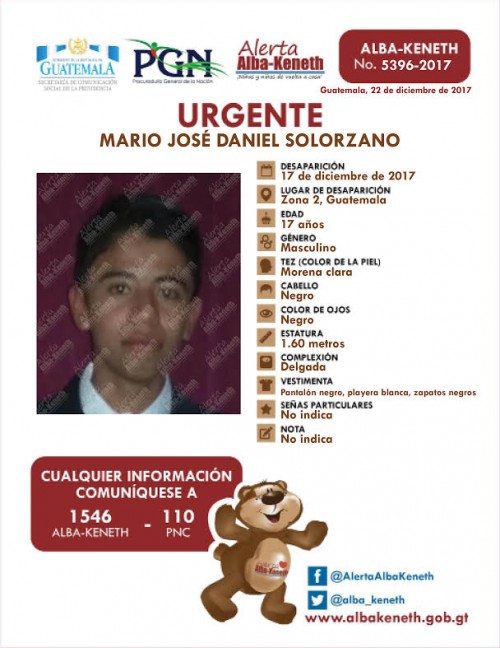 Mario José Daniel Solorzano