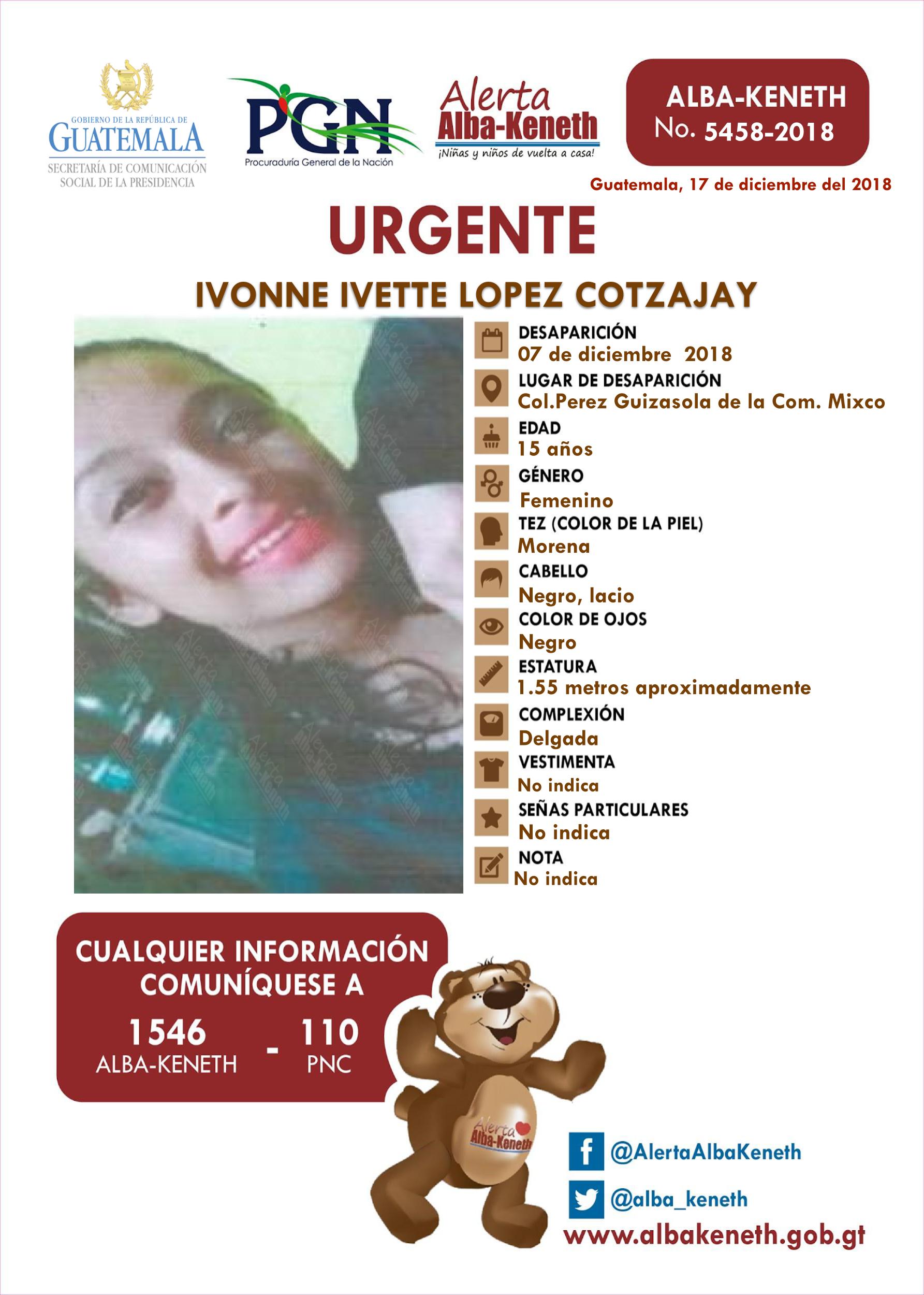 Ivenne Ivette Lopez Cotzajay