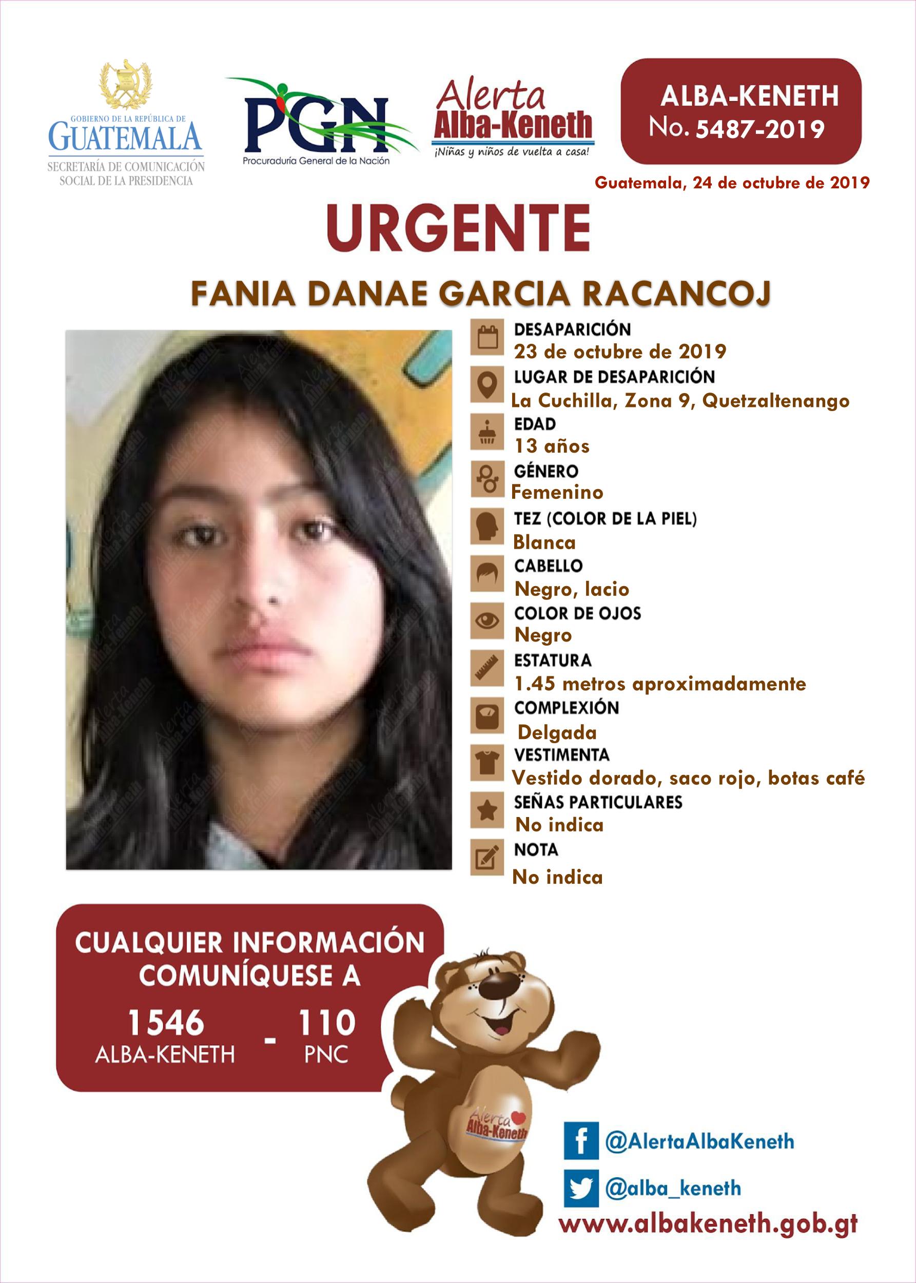 Fania Danae Garcia Racancoj