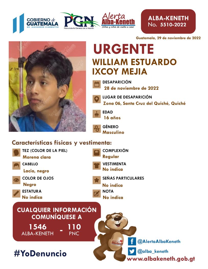 William Estuardo Ixcoy Mejia