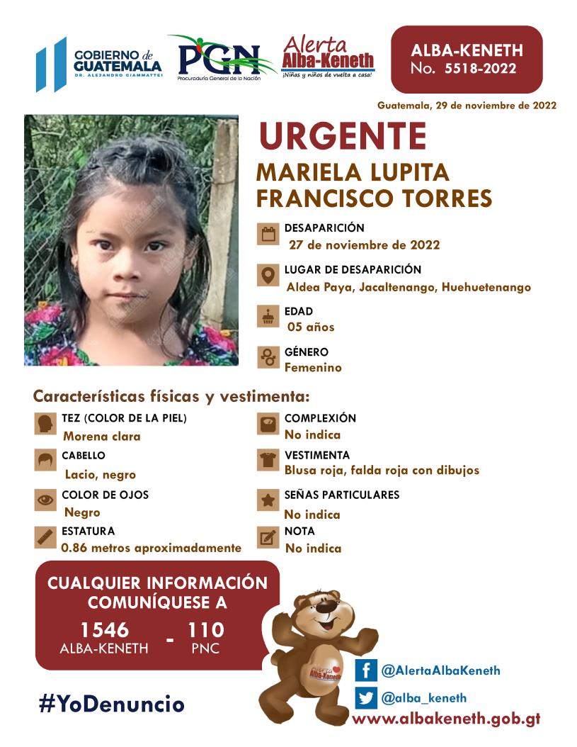 Mariela Lupita Francisco Torres