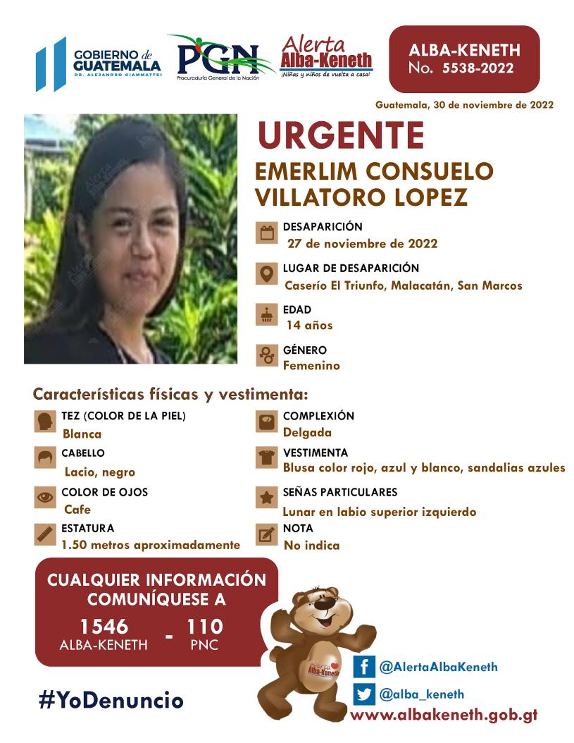 Emerlim Consuelo Villatoro López