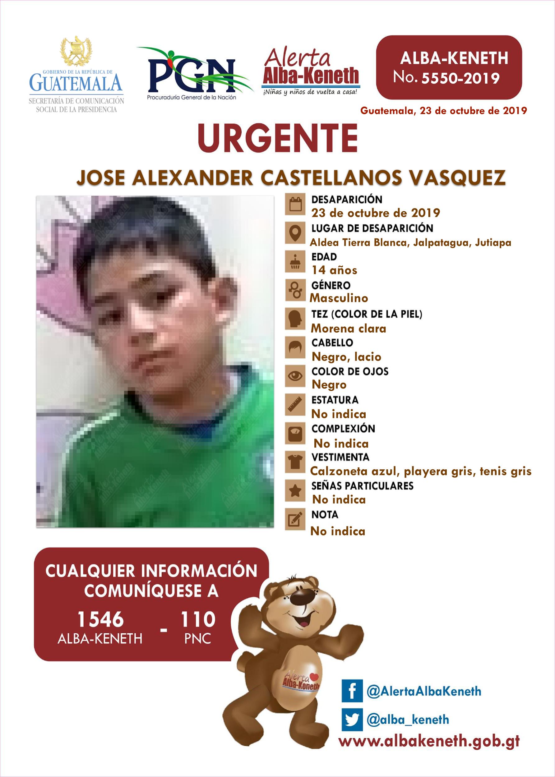 Jose Alexander Castellanos Vasquez