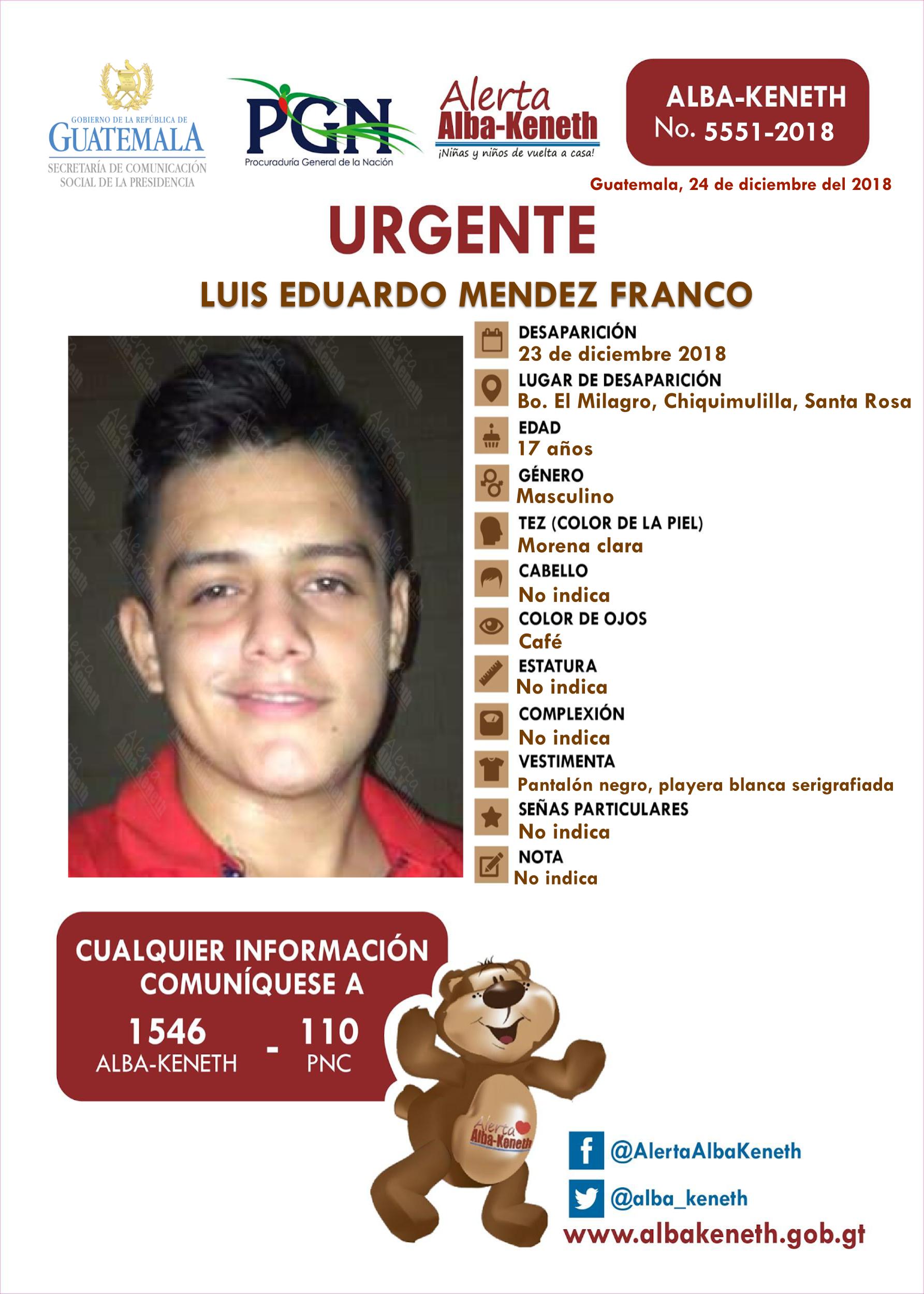 Luis Eduardo Mendez Franco