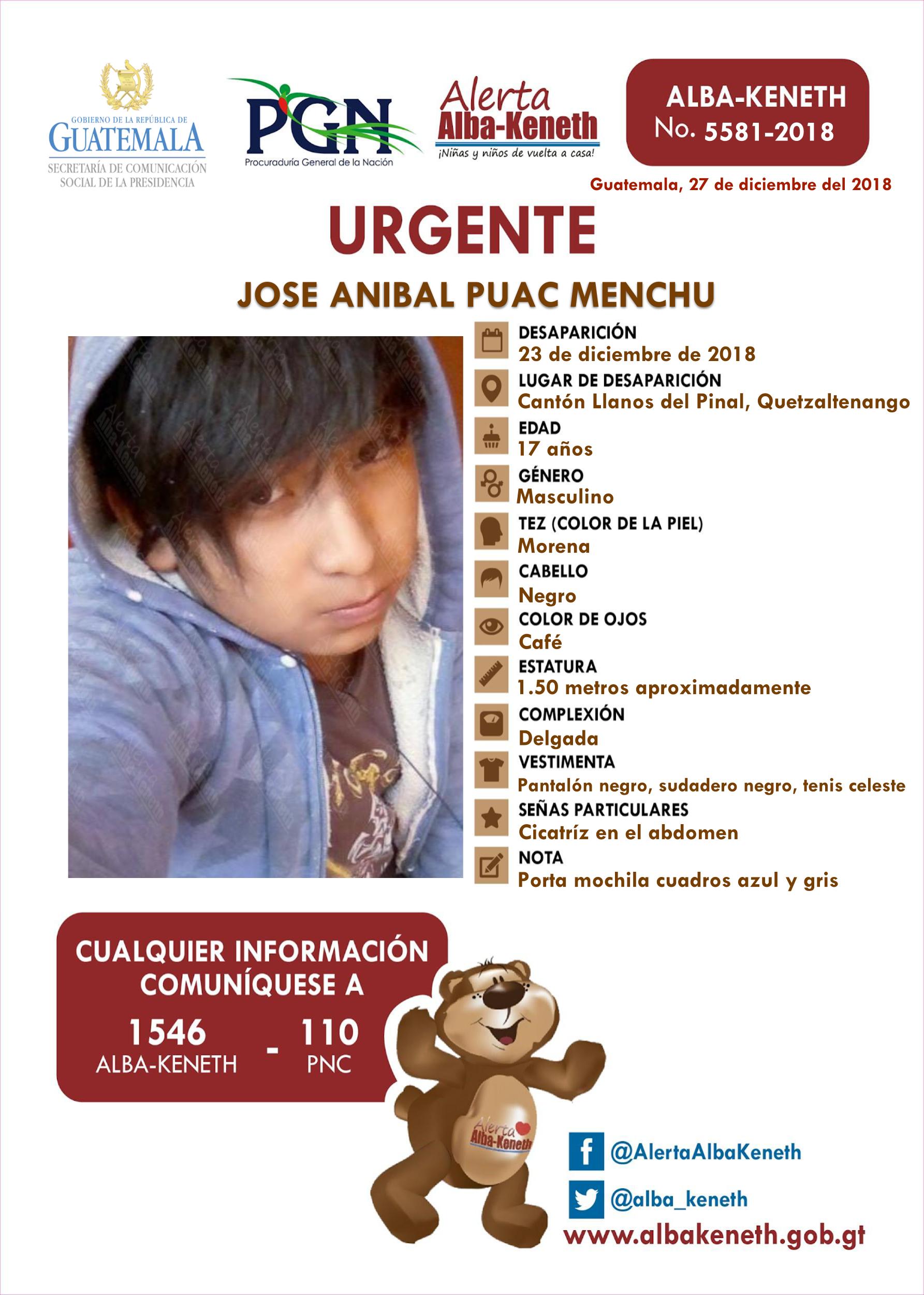Jose Anibal Puac Menchu