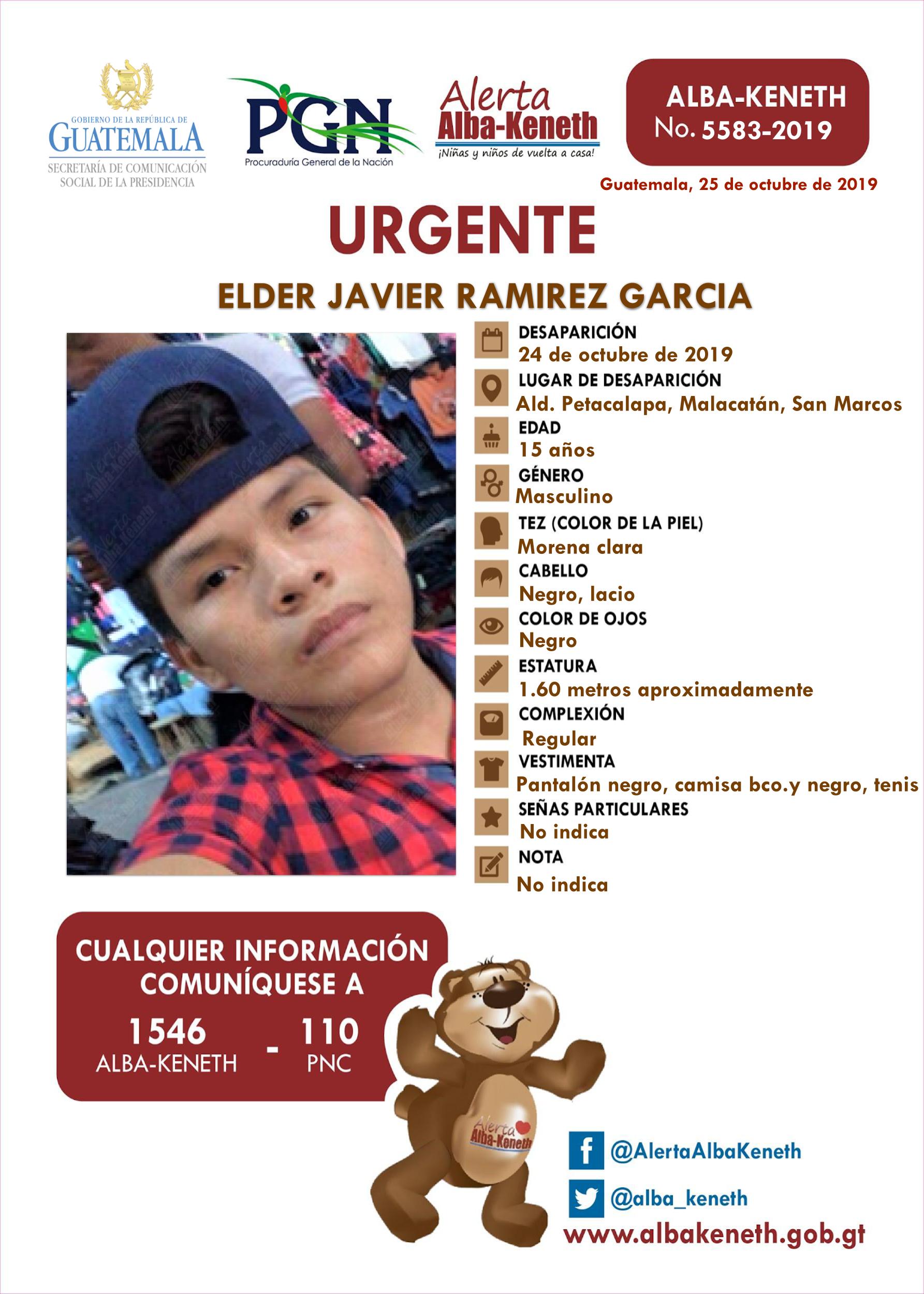 Elder Javier Ramirez Garcia