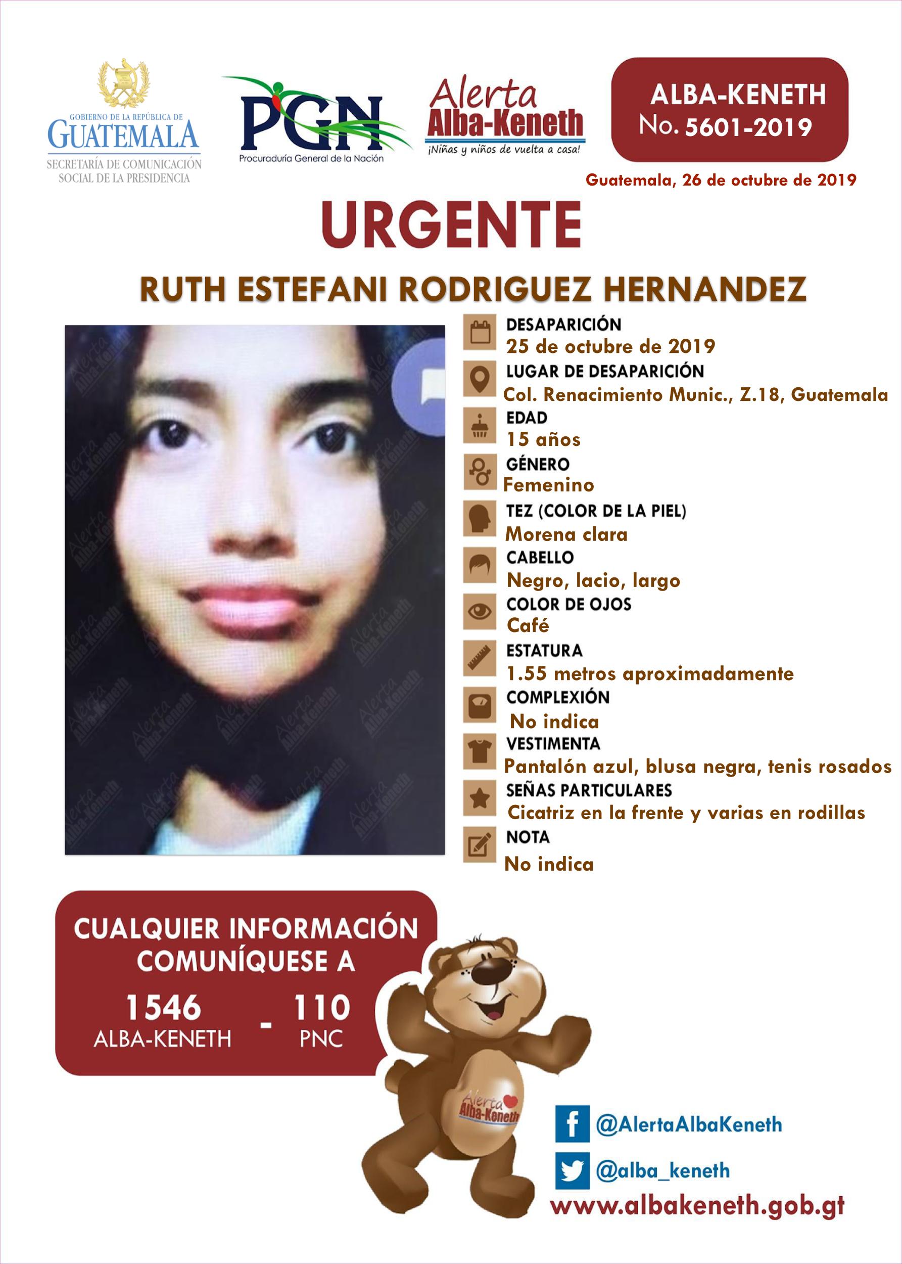 Ruth Estefani Rodriguez Hernandez