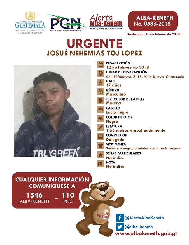 Josué Nehemias Toj Lopez