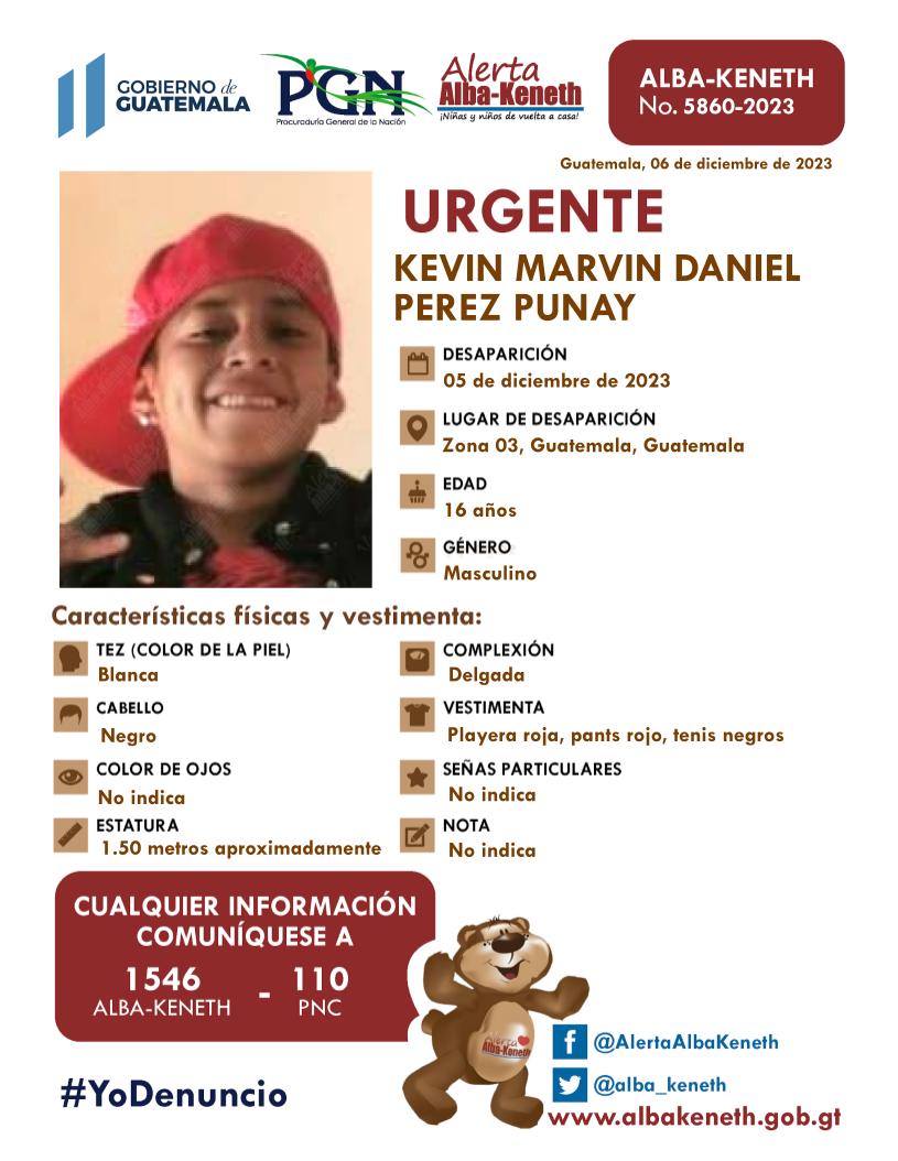 Kevin Marvin Daniel Pérez Punay