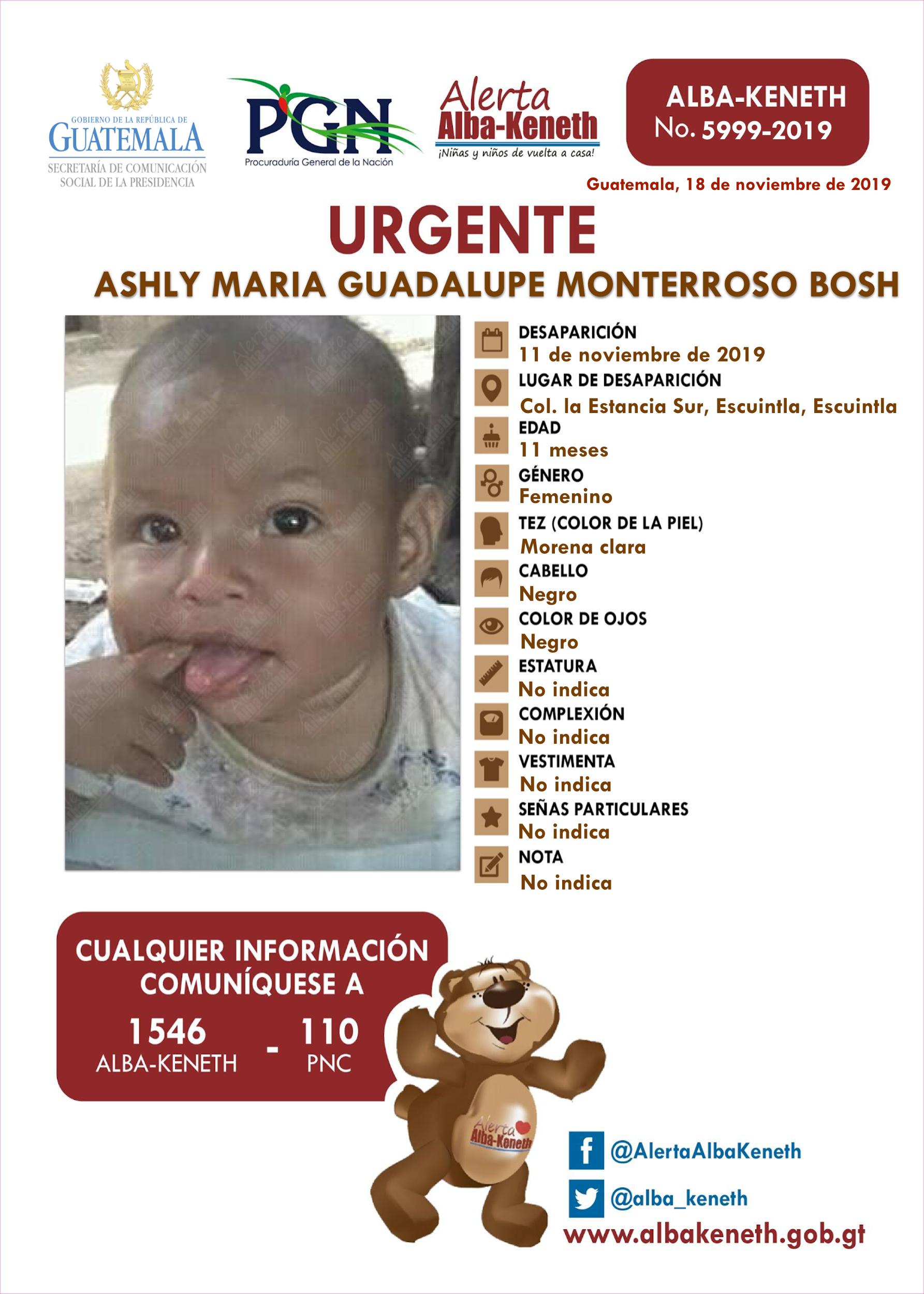 Ashly Maria Guadalupe Monterroso Bosh