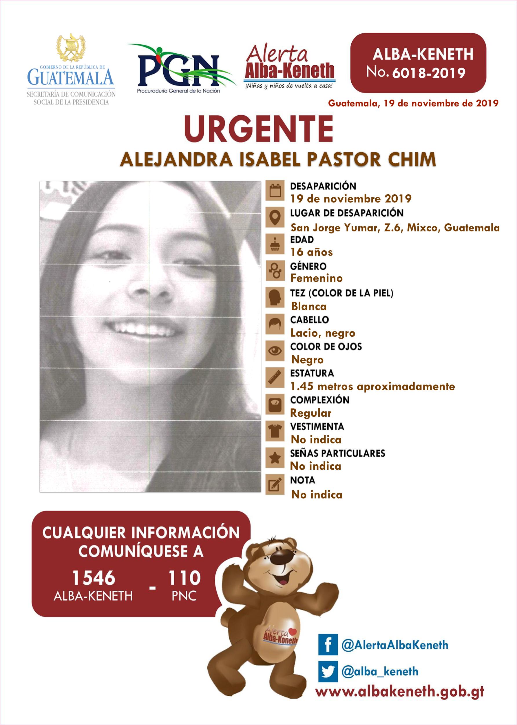 Alejandra Isabel Pastor Chim