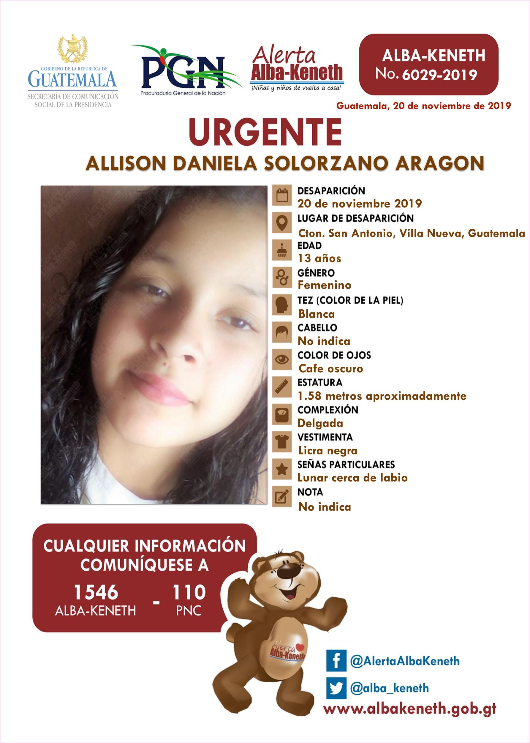 Allison Daniela Solorzano Aragon