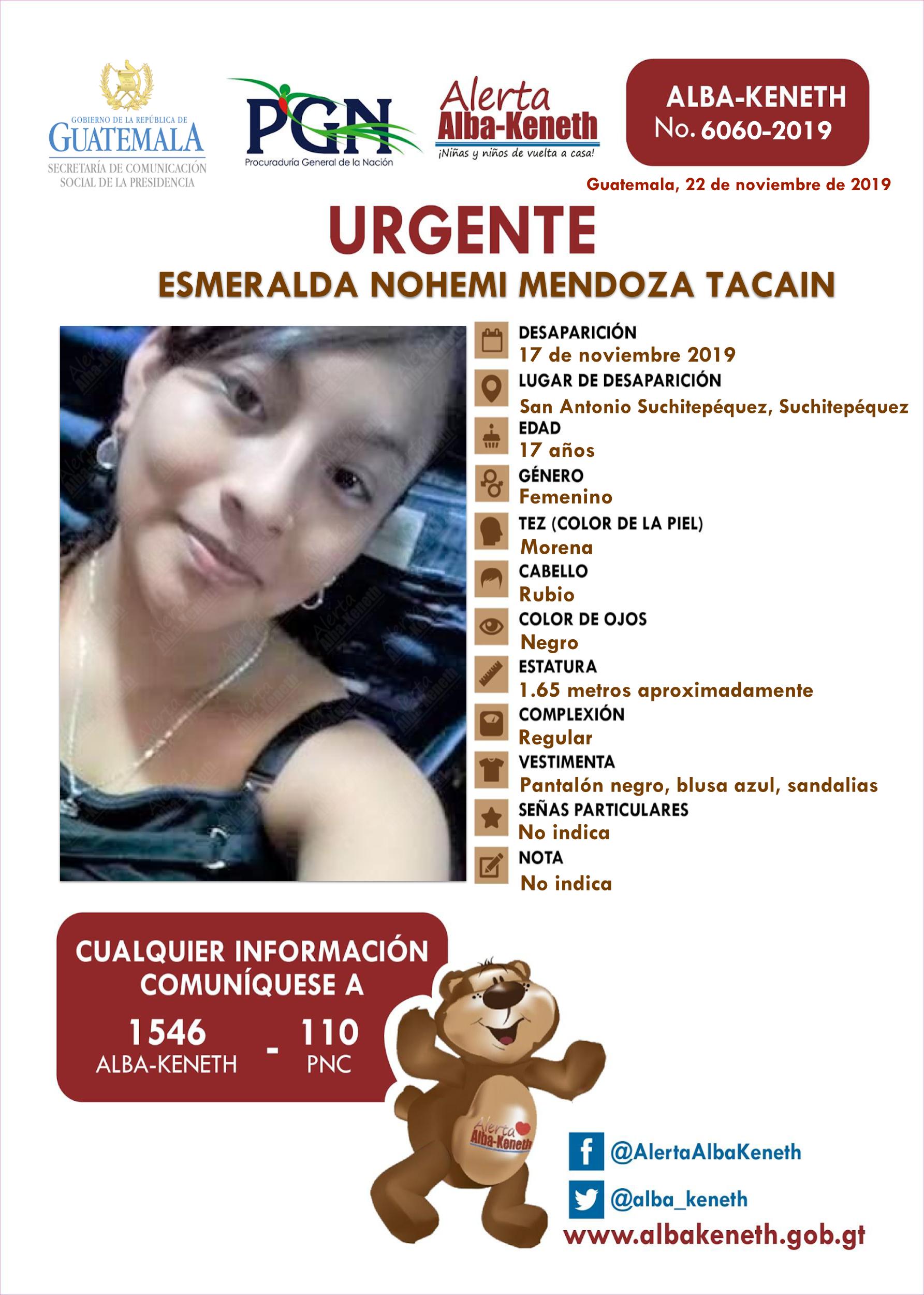 Esmeralda Nohemi Mendoza Tacain 