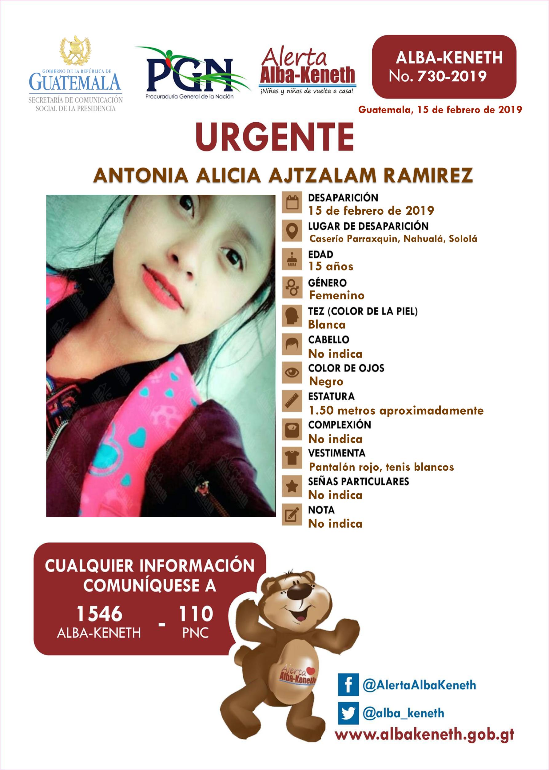 Antonia Alicia Ajtzalam Ramirez