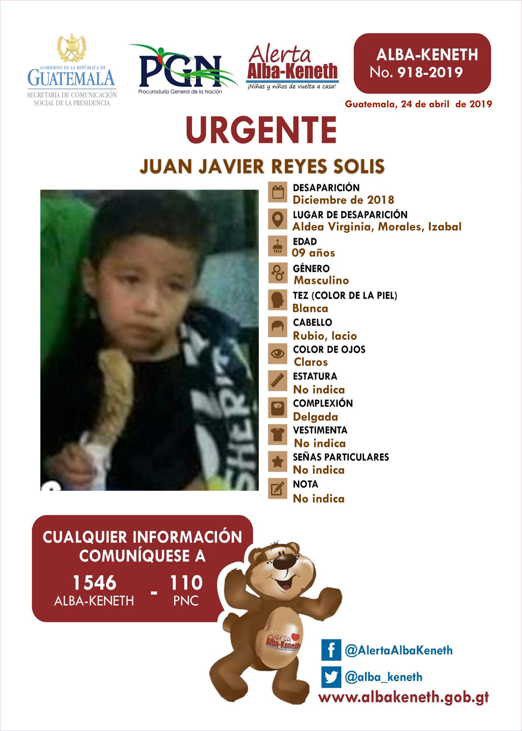 Juan Javier Reyes Solis