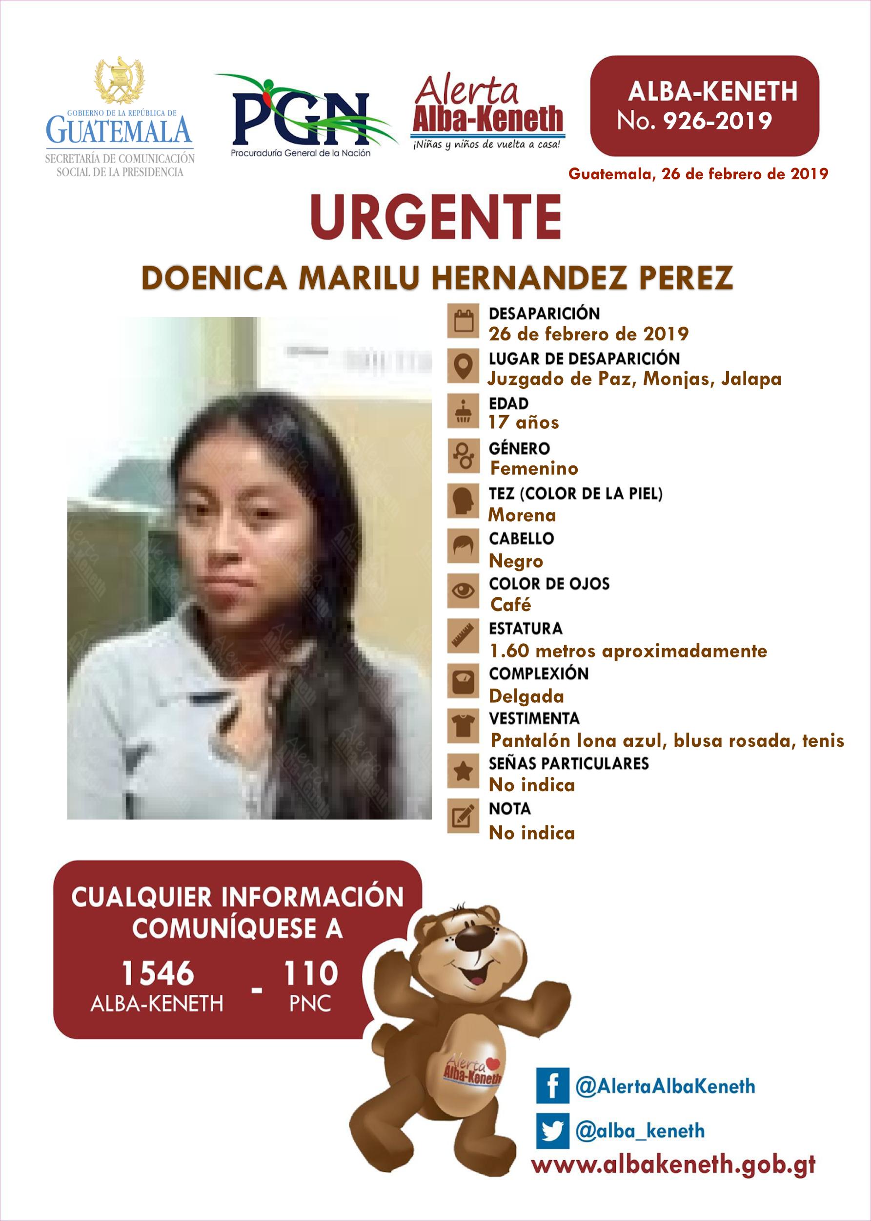 Doenica Marilu Hernandez Perez