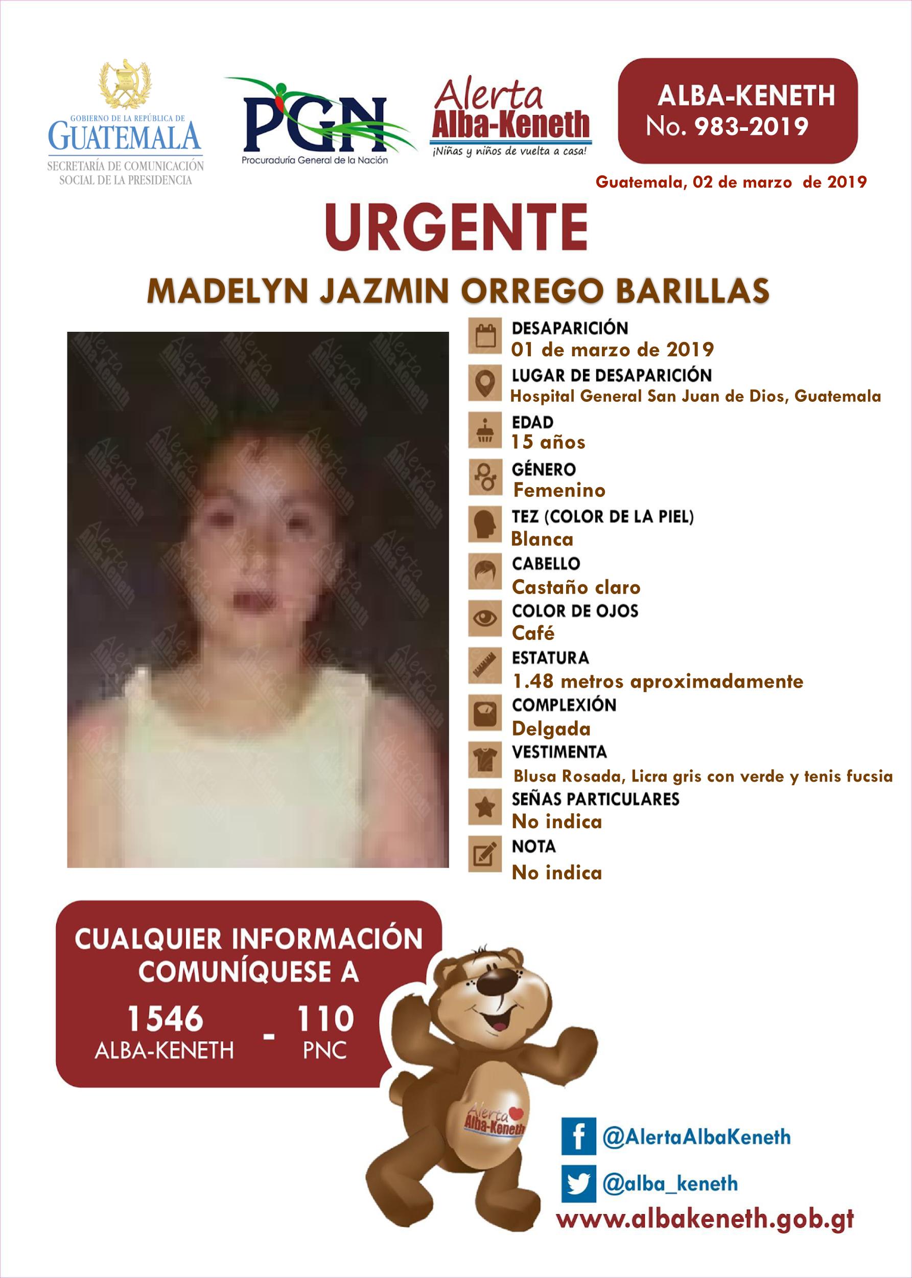 Madelyn Jazmin Orrego Barillas