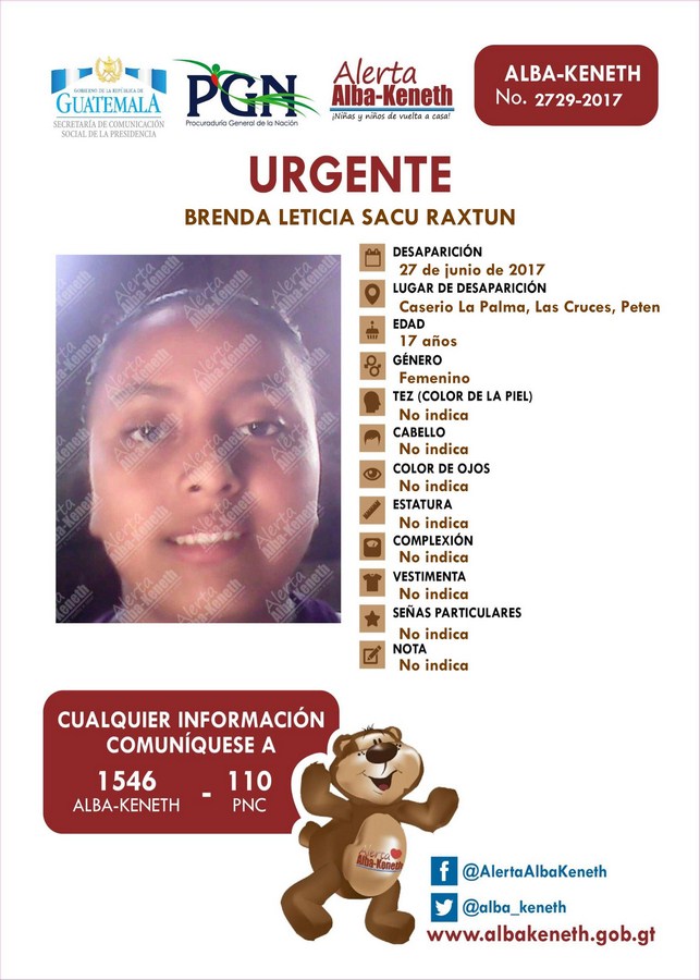 BRENDA LETICIA SACU RAXTUN